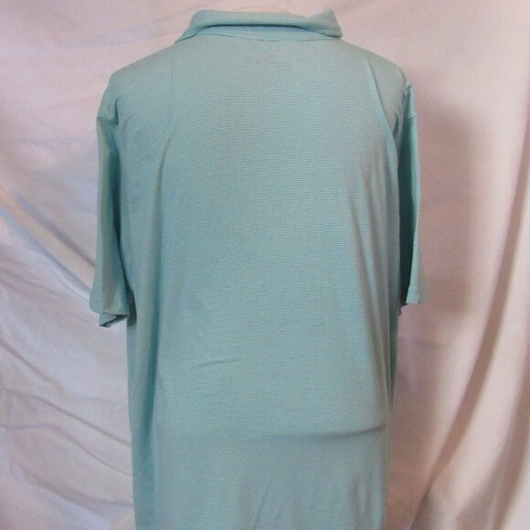 Cuffy's of Cape Cod Green/Whte Stripe Polo Sz XXL Cotton/Poly/Elastane Blend EUC - Picture 4 of 11